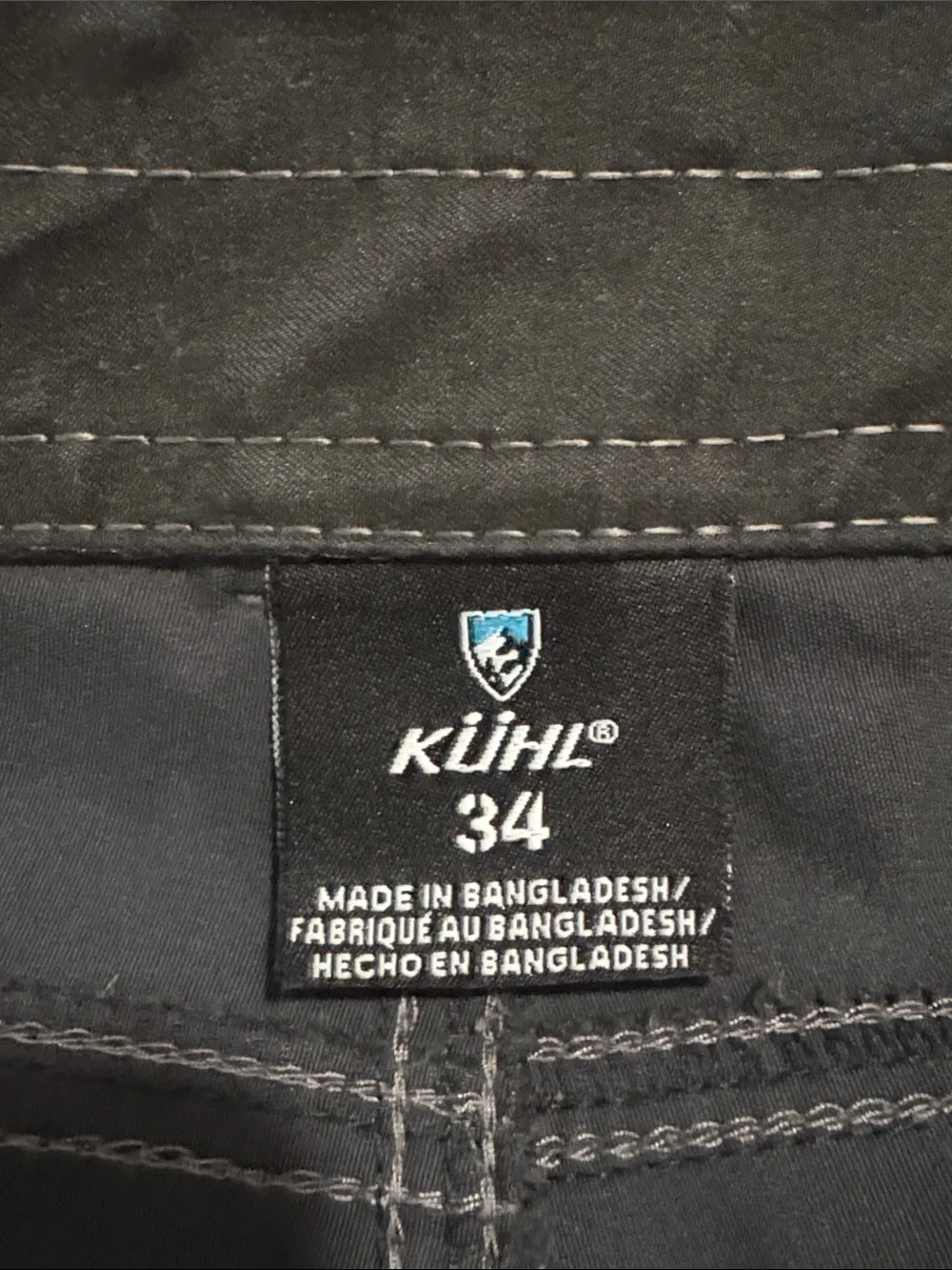 KUHL Renegade Recco Cargo Shorts Koal Gray Bermuda Longline Gorpcore-34